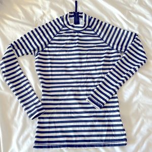 J Crew Rash Guard Size XS Navy White Nautical